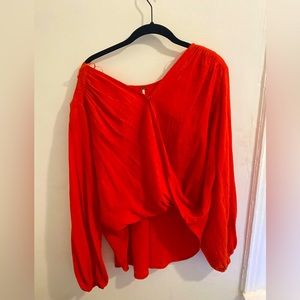 Free People Blood Orange Flowy Top, never worn! #freepeople #FP #neverworn
